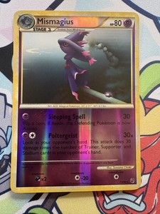 Pokemon Card Mismagius Undaunted Reverse Holo Rare 19/90 Near Mint 2010