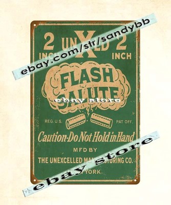 Flash Salute firecracker firework nostalgic festival decor tin sign | eBay