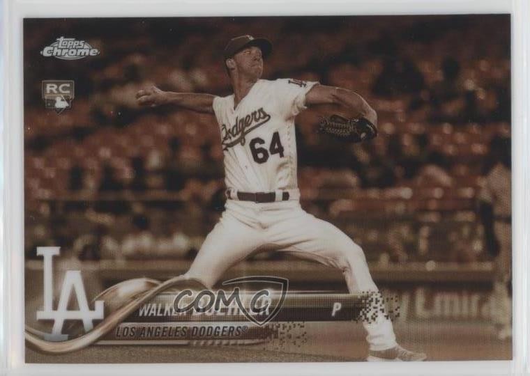 2018 Topps Chrome Sepia Refractor Walker Buehler #71 tp9