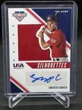 2020 Panini USA Stars & Stripes LORENZO CARRIER Silhouettes AUTO/Relic 168/199