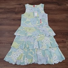 New Vtg 2005 Gymboree Petit Four Floral Sleeveless Dress Size 9 New