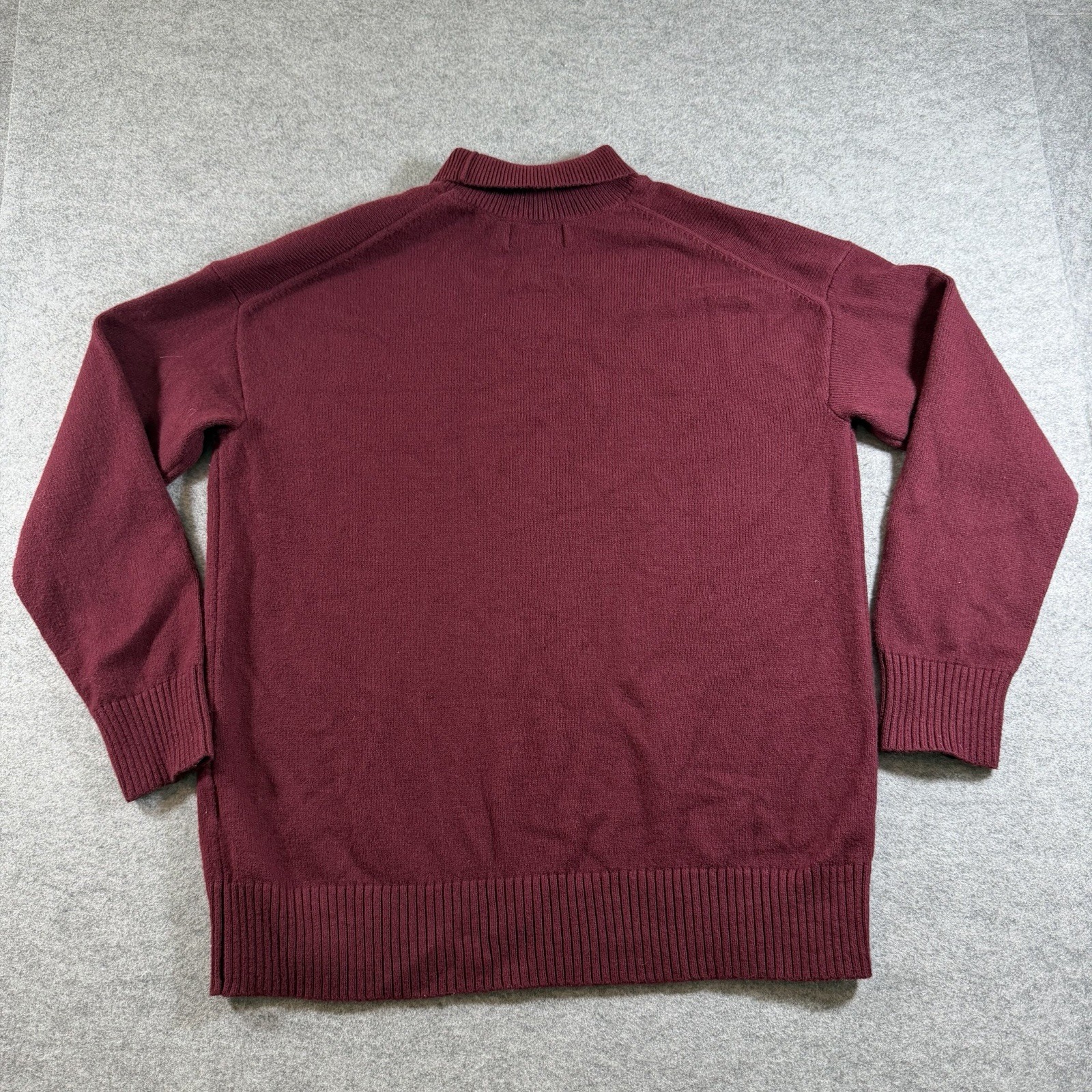 Banana Republic Turtleneck Sweater Womens S Burgundy Wool Blend Soft Knit LS thumbnail 2