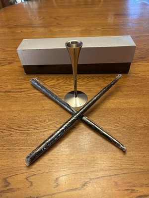 1 Mid-Century 1965 ARTHUR SALM 6'' Candlestick Holder USA Design Patent Pending