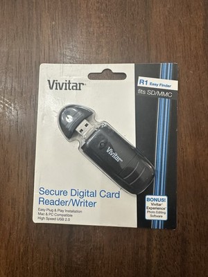 Vivitar Secure Digital Card Reader Writer High Speed USB 2.0