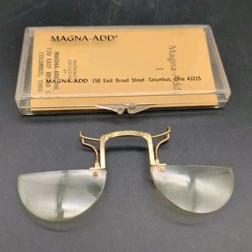 Vintage Magna Add I Watchmakers Magnifiers to Add to Your Glasses 1.25 strength