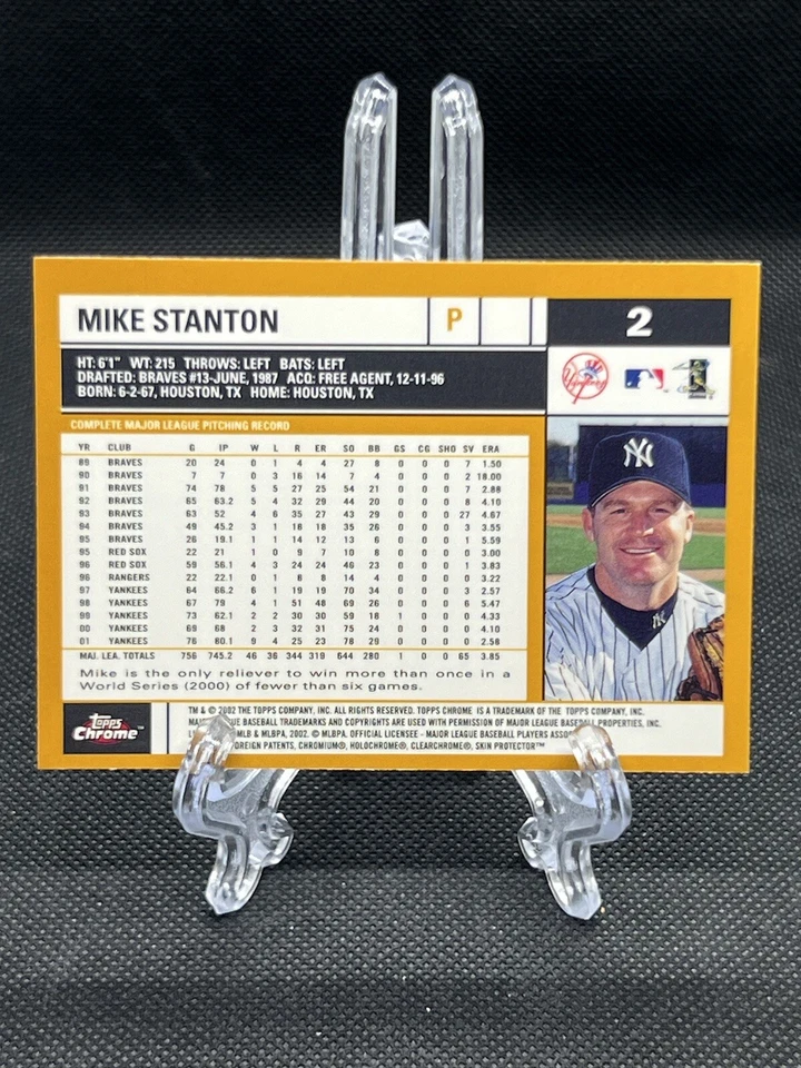 2002 Topps Chrome Mike Stanton #2 New York Yankees - Image 2 of 4