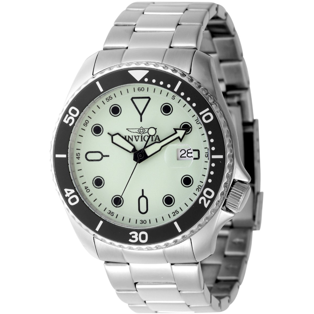Invicta Men's Watch Pro Diver Quartz Luminous Green Dial