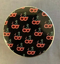 Artsy Retro Cherry Glow Pattern Aluminum Grinder 63mm 4 Piece Hand Mueller 