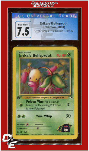 Erika's Bellsprout (1st Edition) graded CGC 7.5 for sale on eBay