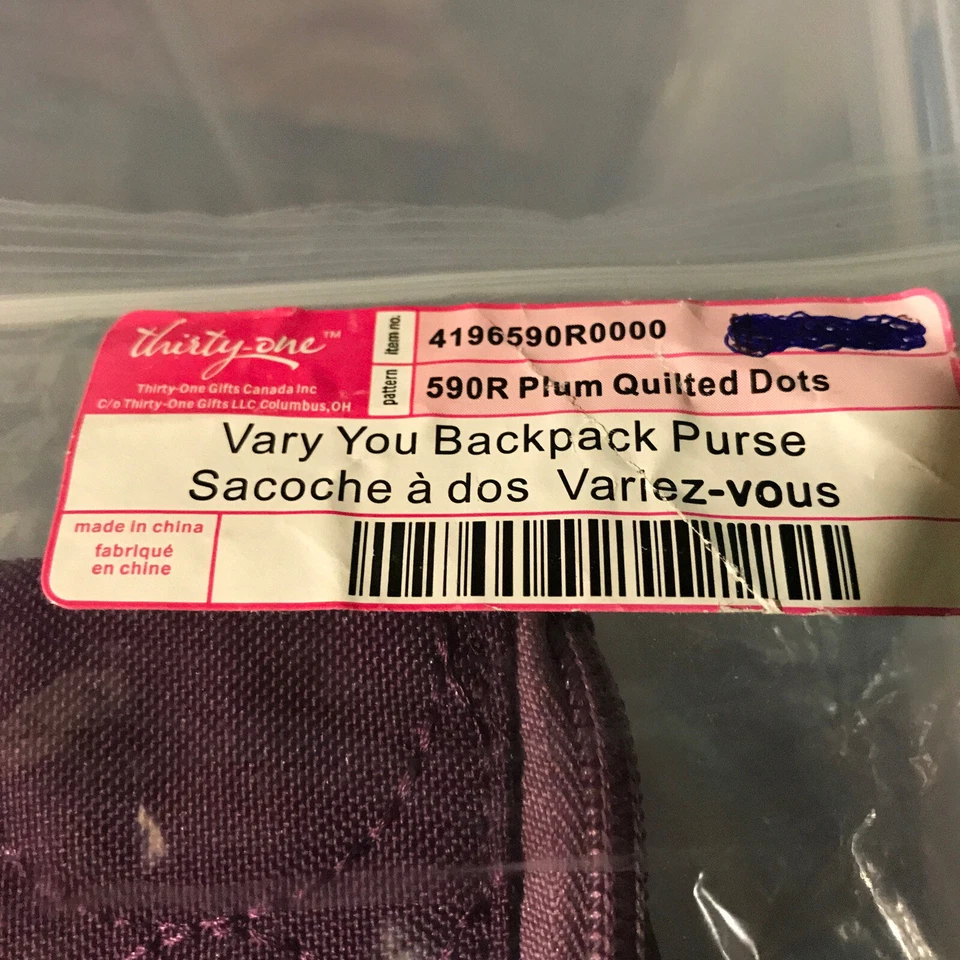 Mochila Bandolera Thirty One Vary You - Ciruela y Púrpura Claro Foto 3 de 4