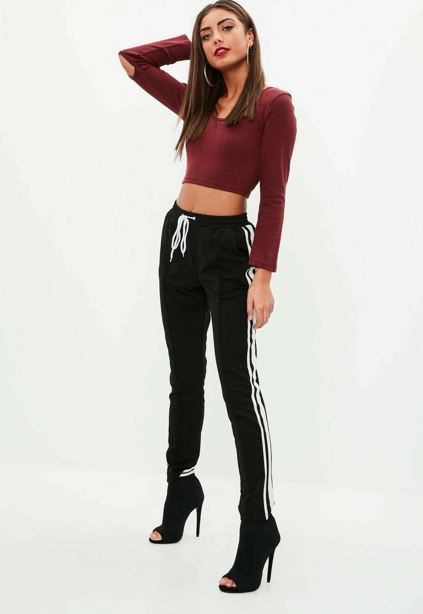 BNWT missguided petite ribbed long sleeve top UK SIZE 4 8 10 14