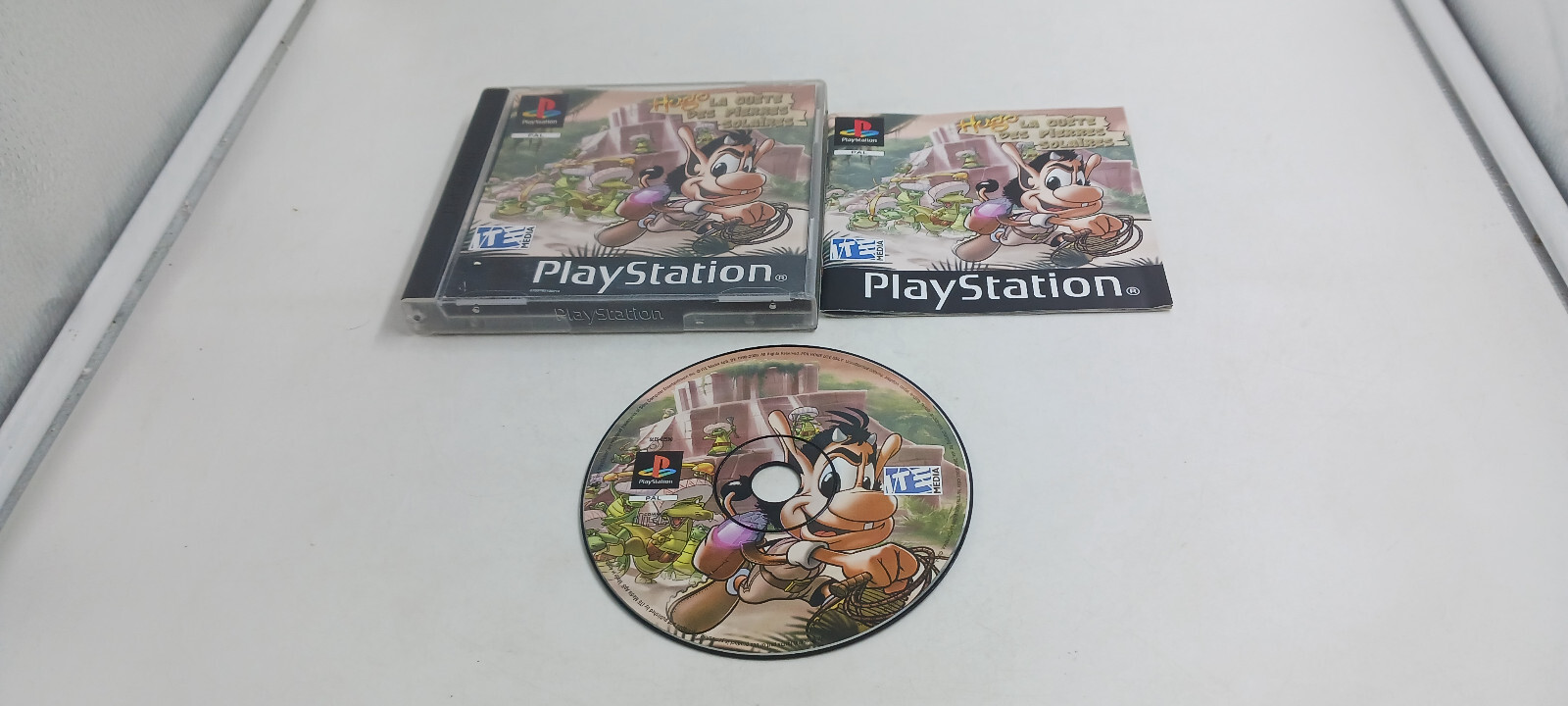 Jeu Sony Playstation 1 PS1 Hugo la quête des pierres solaires complet