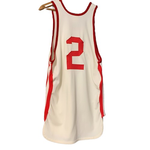 Vtg 50s Empire Basketball Jersey M Medics Doctor EMT Physician Red White USA - Picture 2 of 17
