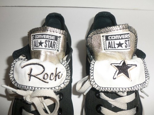 black converse double tongue