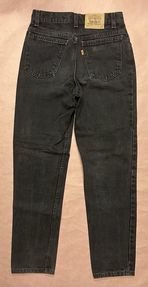 Vintage 1990's Levi's 505 Rare Black Jeans, Pre-owned Size Vintage 1990's Levi's 505 Rare Black Jeans, Pre-owned Size