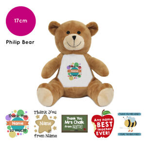 Personalised Name Birthday Philip Teddy Bear Present Gifts Ideas for Boys Girls 