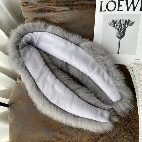 100CM Real Fox Fur Scarf Collar Women Winter Neck Warm Fox Scarves Unisex Shawl - Bild 9 von 47