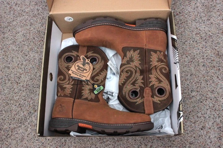 Georgia Boot Carbo-Tec FLX 11" Alloy Toe Western Work Boot Men's Sz. 12 M - Image 4 of 4