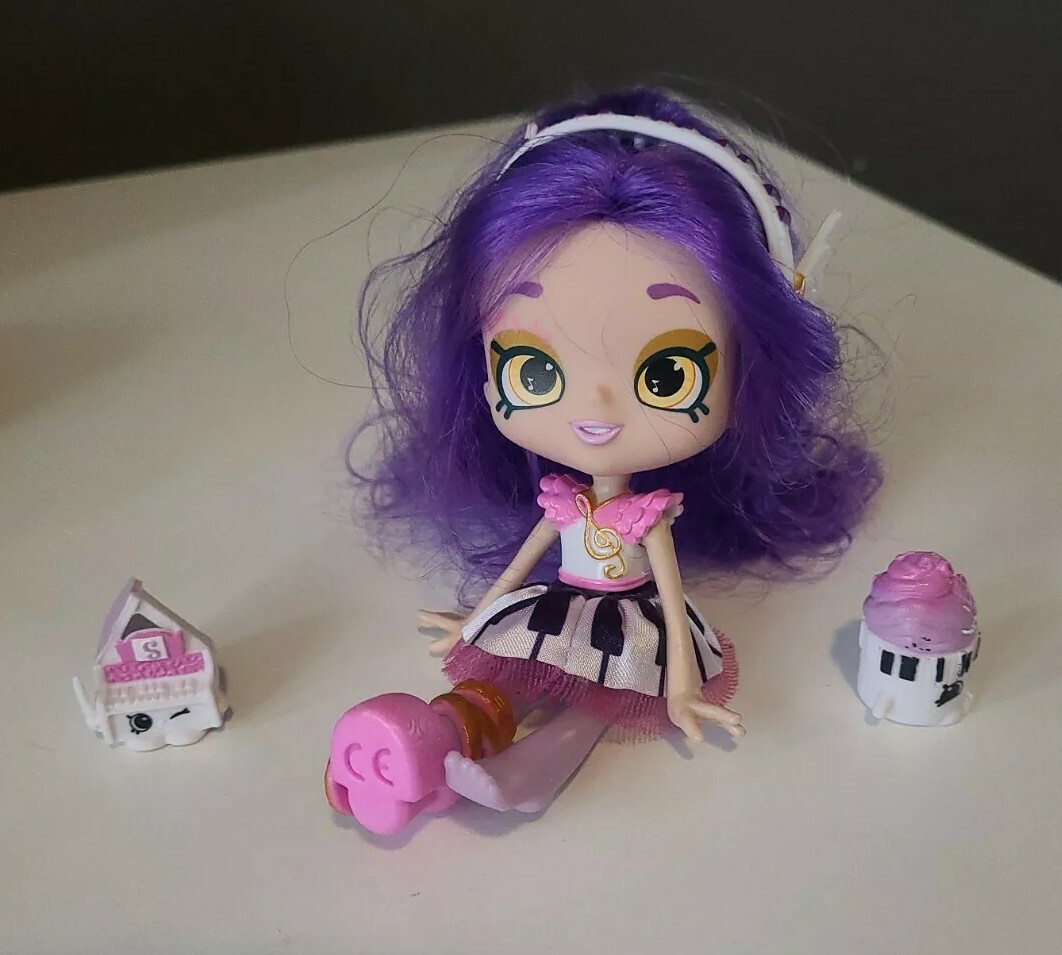 Shopkins Shoppie Doll Melodine Grand Piano Missing Shoe & Brush