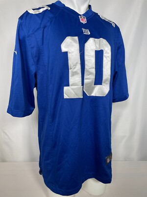 New York Giants #10 Eli Manning NFL Nike On Field Home Blue Jersey