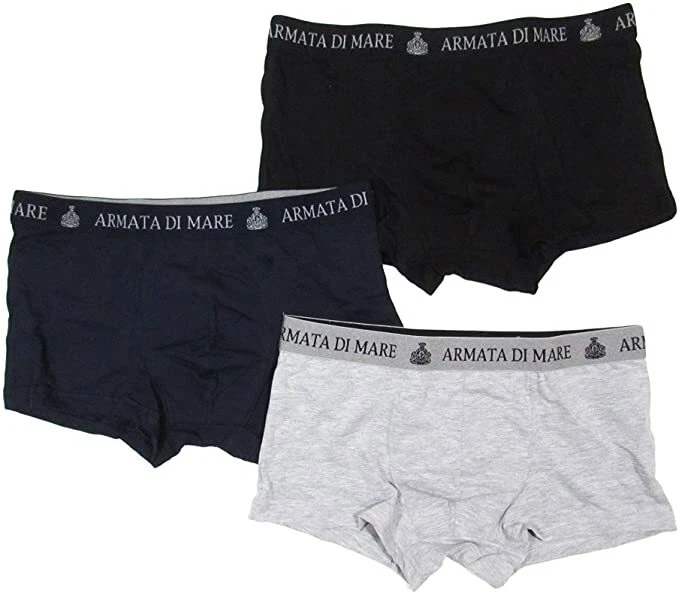 6 PEZZI BOXER UOMO ARMATA DI MARE ART. GT103 VITA BASSA IN COTONE ELASTICIZZATO - Immagine 4 di 4