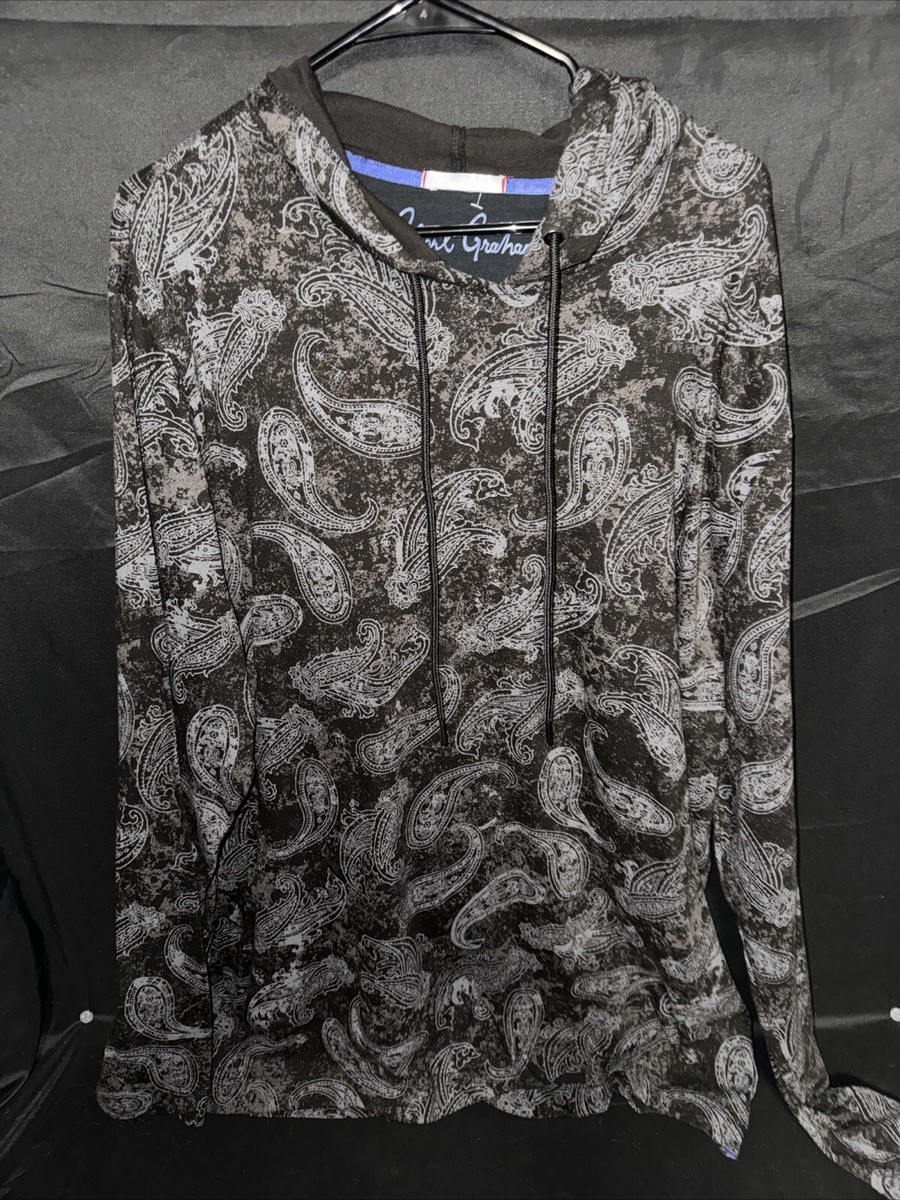 Robert Graham/DXL Pullover Black/Gray Paisley Pullover 4XLT(Runs