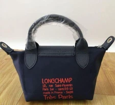 Longchamp Le Pliage Très Paris Limited Navy Shoulder Bag　XS New Outlet　From　Japn