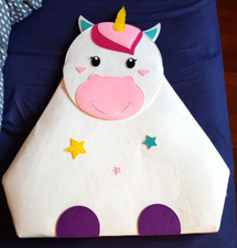 Unicorn Felt Hanging Nappy Stacker Unused been in storage