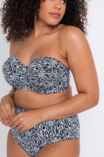 Top de bikini curvilíneo Kate al atardecer balcón o bandeau, cintura alta o calzoncillo de bikini - Imagen 10 de 14
