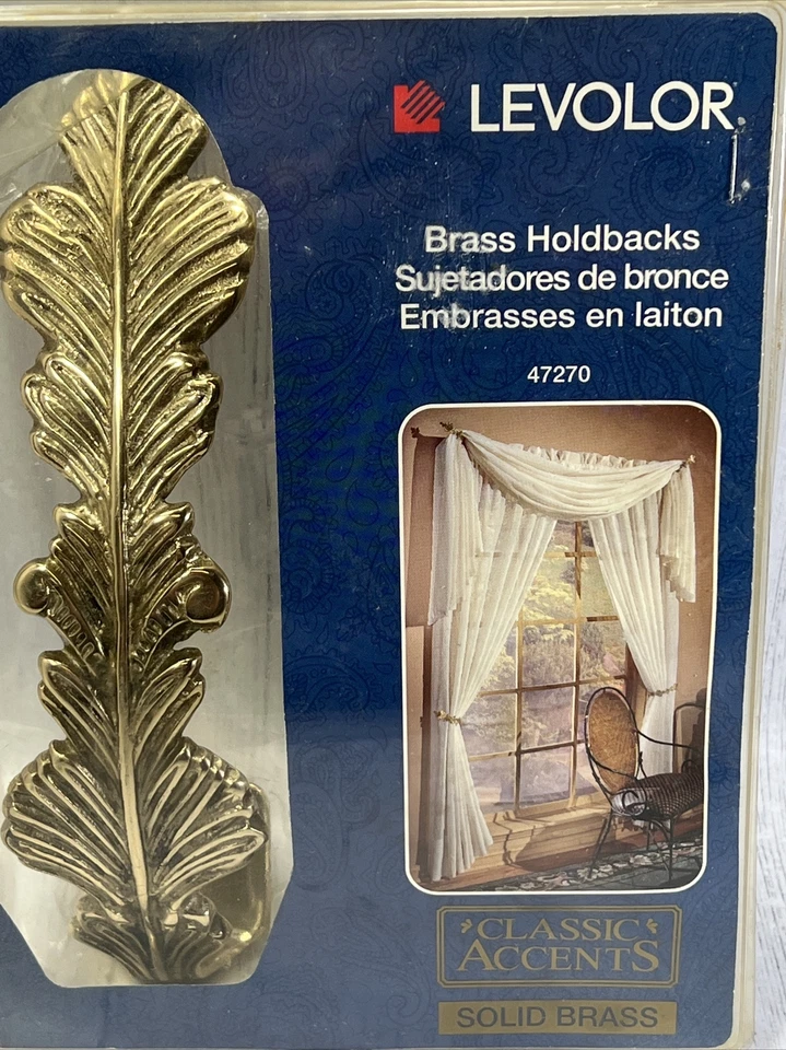 Пара однотонных латунных занавесок Levolor с завязками на спине и листе для домашнего декора - Изображение 4 из 4