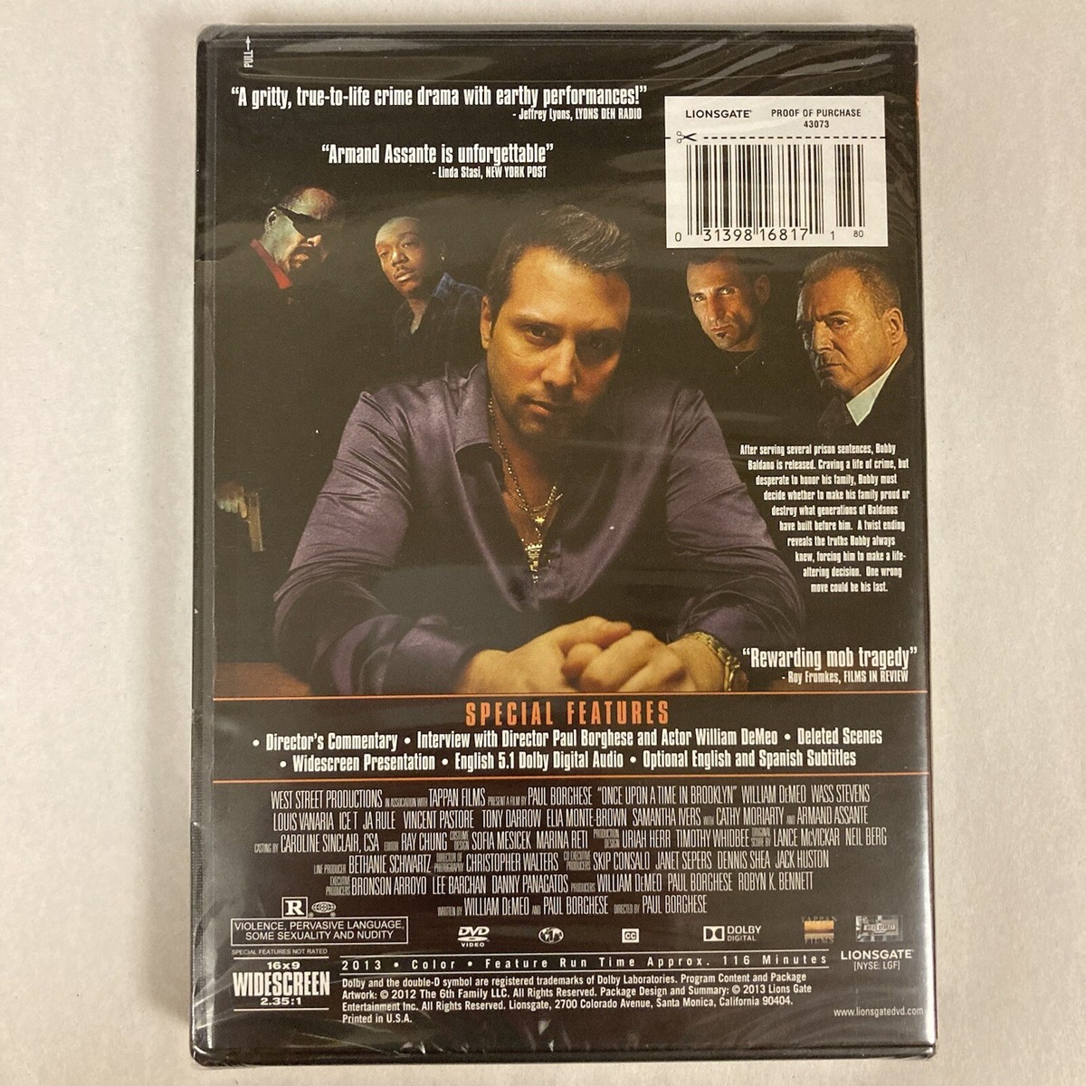 Once Upon a Time in Brooklyn DVD 2013 New- Ice T Ja Rule