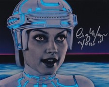 CINDY MORGAN signed autograph 20x25cm TRON in person autograph COA