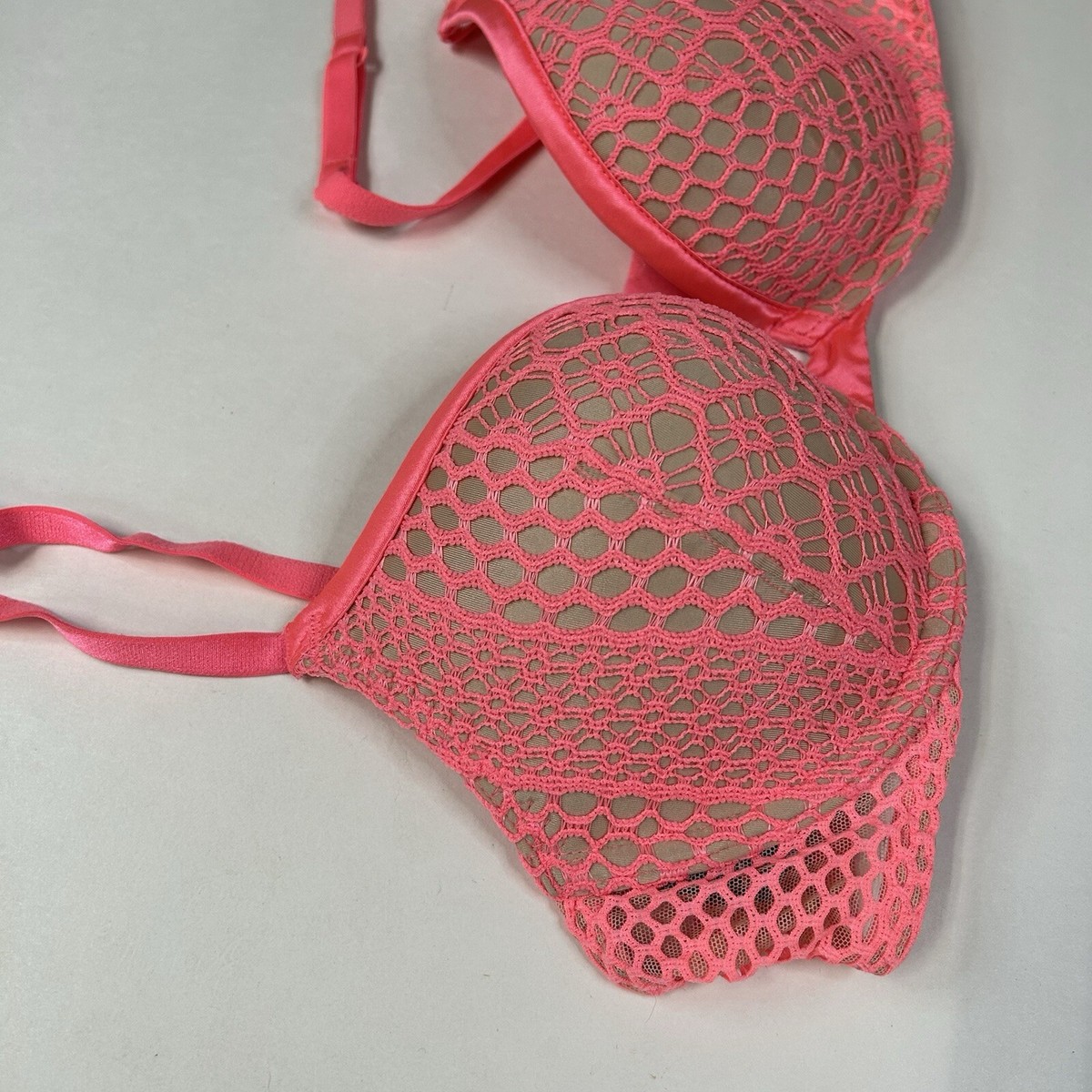 新品❤️victoria's secret bra 34B & panty S Victoria Secret Bra Set 34B Unlined Demi Small Thong Panty