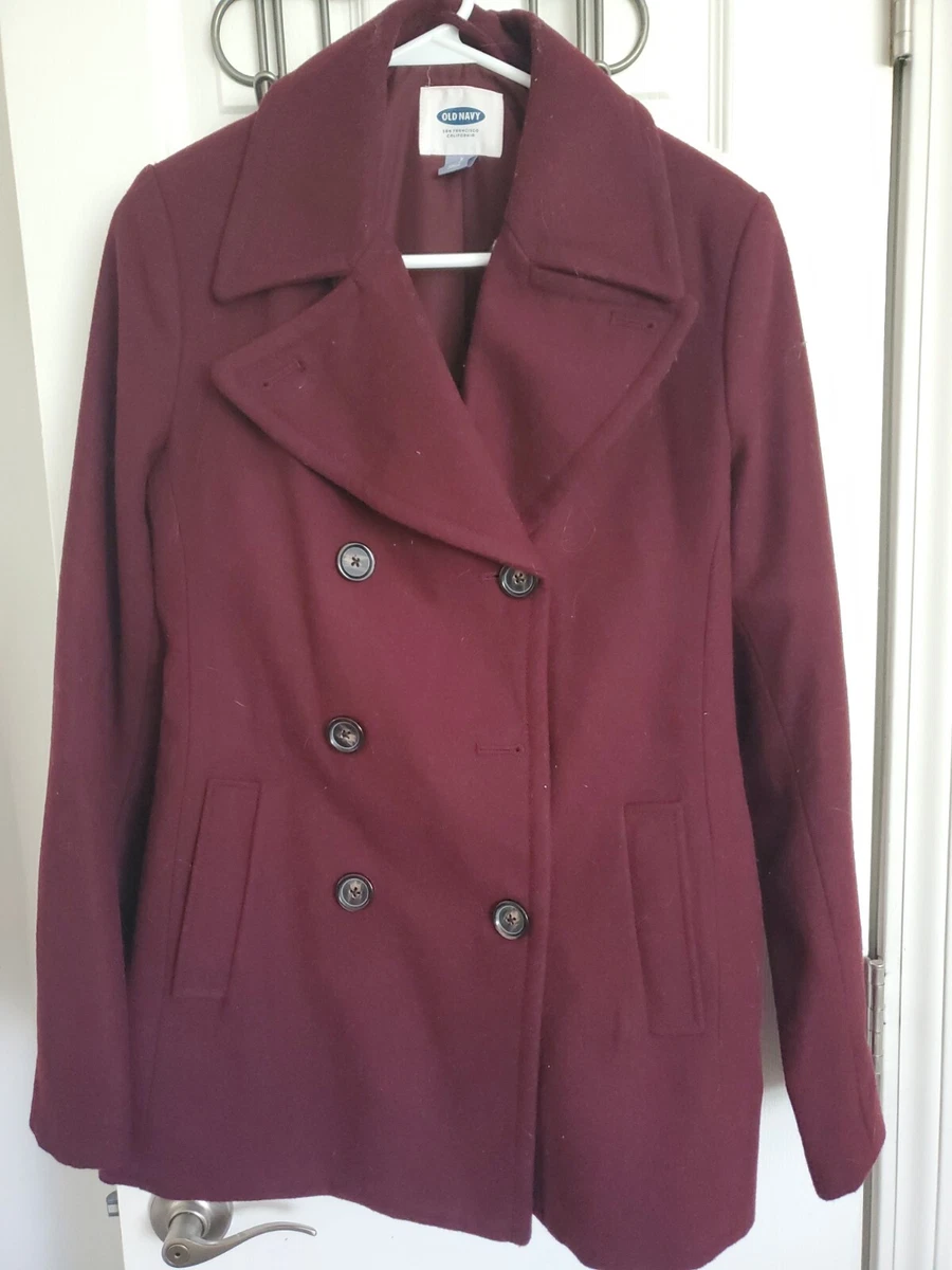 Old navy hot sale red peacoat