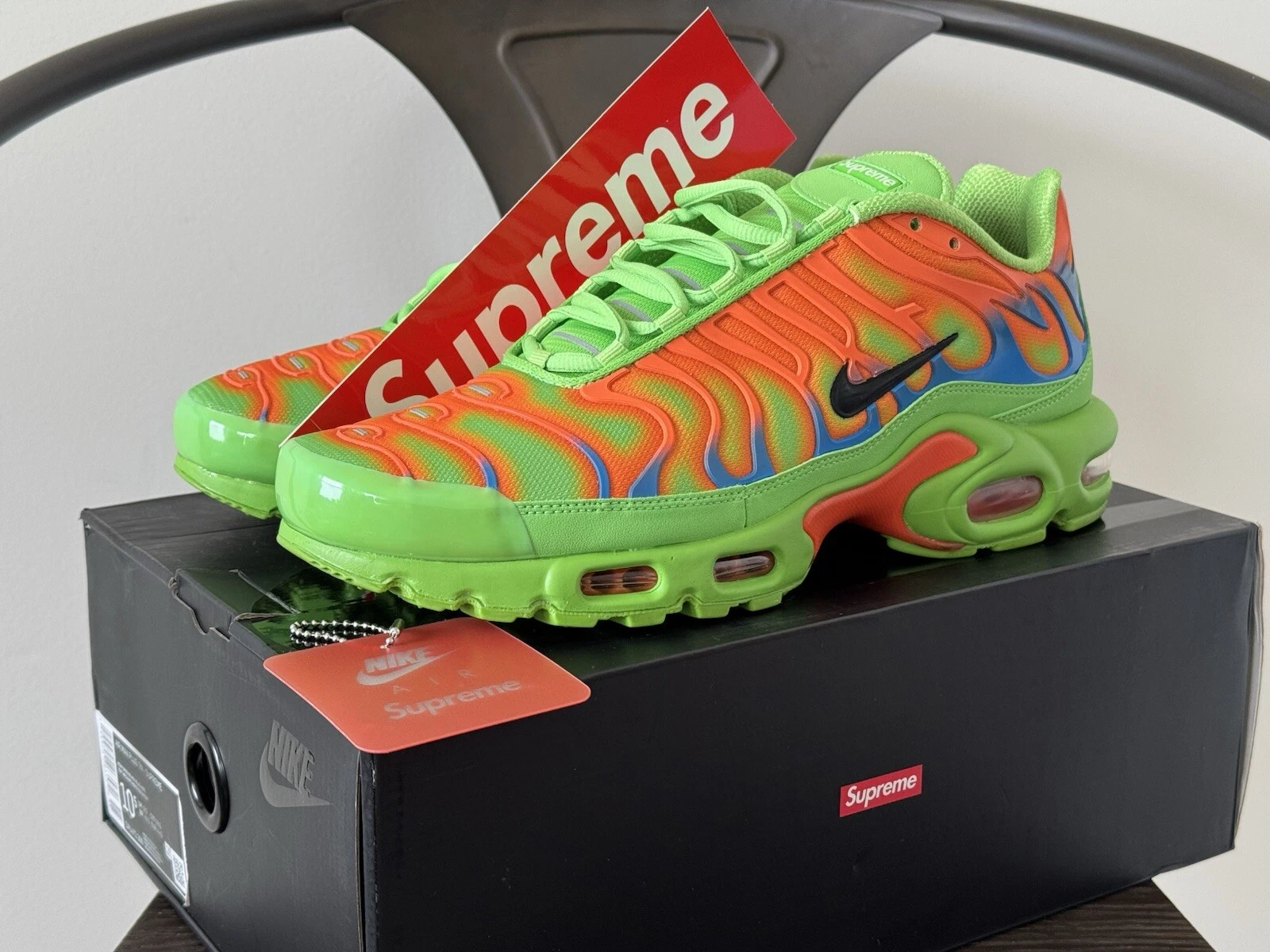 Nike Air Max Plus   Supreme Mean Green   Taille 10,5