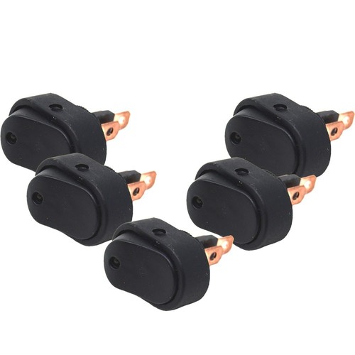 12 Volt Illuminated Oval Rocker Switch Blue LED On-Off 5 Pieces | eBay