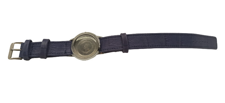 Bracelet montre NATO cuir violet entrecorne 16mm 18mm 20mm