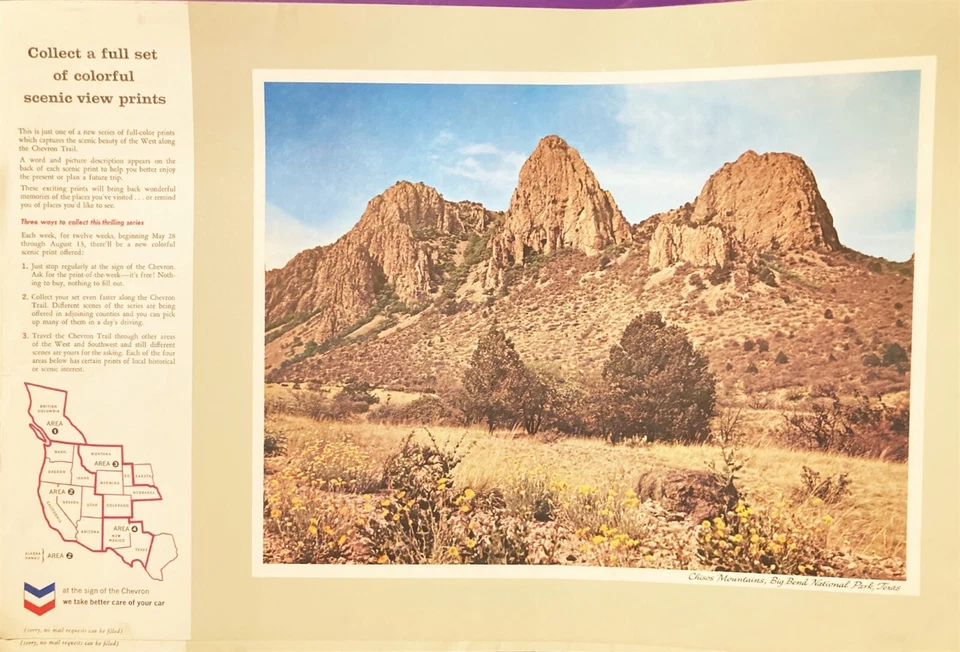 Chevron Scenic View Prints 12 Vintage Southwest NM,MT,AZ,HI,CO,TX,WI PET RESCUE - Image 3 of 4