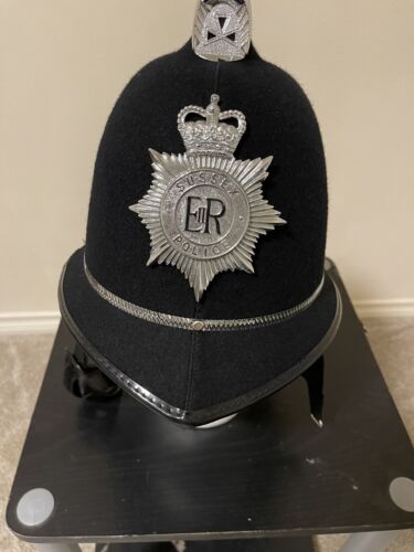 British Bobby SUSSEX Police Helmet Large Dated 1995.