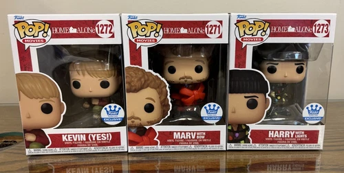 Funko Pop Home Alone Kevin Harry Marv  1271, 1272, 1273 Set Of 3 With Protectors