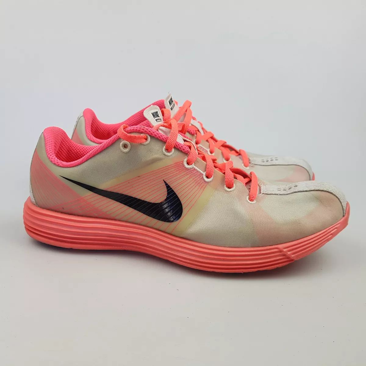 Women s NIKE Lunaracer 2 Sz 8.5 US Runners Shoes Grey Pink 3