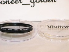 VIVITAR 55mm CIRCULAR POLARIZER filter w/ case MINT