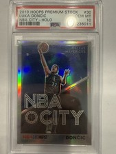2019 Panini NBA Hoops Premium Stock Luka Doncic #30 “NBA City” Holo PSA 10