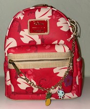 LOUNGEFLY DISNEY LILO & STITCH LILO DRESS PALM LEAF FIGURAL MINI BACKPACK