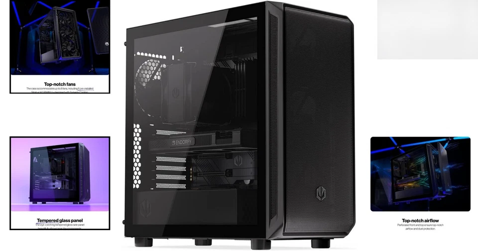 Arx 700 Air Full Tower ATX Case, RGB Fans, Mesh Panels, Space for Radiators - Image 2 of 4