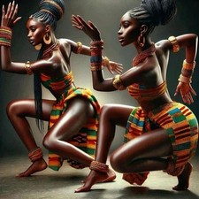 Diamond Art Kits for Adults African Tribal Women, DIY 5D Diamond Painting Kit