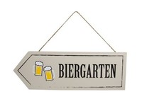 Riffelmacher Schild Biergarten Zum HäNgen 40 X 25 Cm Deko-Accessoires