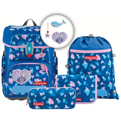 CLOUD REFLECT Schulranzen-Set ''Seashell Pearl'', 5-teilig