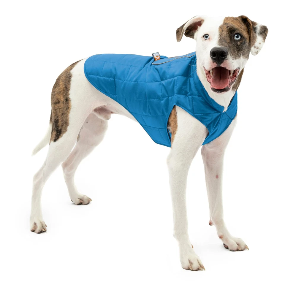 Reversible Reflective Dog Vest Medium Coastal Blue Orange Adjustable Water Re... - Image 4 of 4