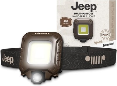 NEW Jeep Multi Purpose Hands Free Rechargeable LED Light 450 Lumens Head Lamp